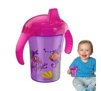 Taza para beber sin derrames, taza de aprendizaje, botella de transición de 240 ml con asas, tazas de alimentación sin BPA, taza de diseño de entrenamiento, tazas para beber leche, autoalimentación