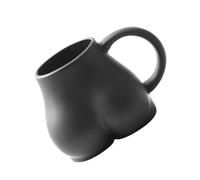 Taza para el culo | Divertida taza de café de cerámica de 300 ml con diseño en forma de culo | Taza de té única, taza de glúteos para café, leche, jugo | Taza blanca original para decoraciones pe