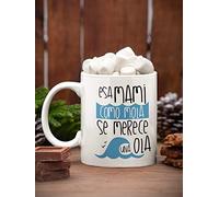 Taza para el dia de la Madre.-Tazas divertidas y originales para la mejor Mama del mundo!! (mama se merece una ola)
