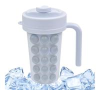 Taza Para Hacer Hielo: Moldes De Hielo De Burbujas Flexibles Con Pajita, Interior De Acero Inoxidable Para Whisky, Cócteles, Té Y Café, Máquina Para Hacer Cubitos De Hielos Portátil Para El Hogar