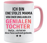 Taza para hija ingeniosa, regalo divertido para mamá, regalo de hija a madre, idea de regalo para el día de la madre o cumpleaños