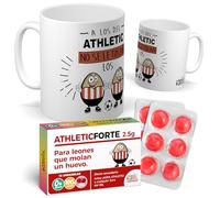 Taza para hinchas | A los del Athletic no se le tocan los huevo | Pack con Taza + Caramelos Divertidos | Regalo Original del Athletic de Bilbao | Perfecto para Navidad o Cumpleaños