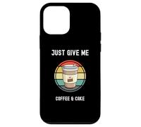 Taza para llevar para amantes del café Just Give Me Coffee and Cake Carcasa para iPhone 12 mini