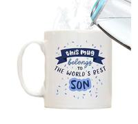 Taza Para Padre: Tazas De Café De 350 Ml, Tazas De Cerámica Para Papá, Divertida Para Hijo, Regalo De Broma Único | Creativos De Larga Duración, Diseño Moderno, La Mejor Taza De Café Para Papá, Par