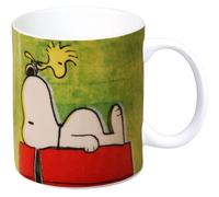 Logoshirt® Peanuts - Snoppy & Woodstock - Authentic Peanuts I Taza de café de porcelana, 300 ml I Apta para lavavajillas y microondas I En caja de regalo de color I Diseño original con licencia