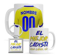 Taza personalizada Cádiz - Regalo Original para aficionados del Futol - Personaliza tu taza de desayuno - Taza de Desayuno café
