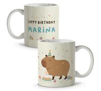 Taza personalizada capibara. Tazas de cafe capybara. Tazas desayuno. Regalos originales para mujer y hombre. Regalos amigas originales. Detalles compañeros de trabajo. Mug. Regalo amiga cumpleaños