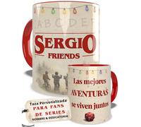 Taza personalizada con nombre y dedicatoria diseños inspirados en series y películas estilo retro ciencia ficción y cultura regalo original Dia del Padre cumpleaños amigos y fans cerámica 350ml