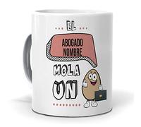 Taza Personalizada con Texto. Regalo Original. El Abogado... Mola un Huevo. Haz
