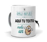 Taza Personalizada con Texto. Regalo Original. Mi Amigo Invisible (el Nombre Que tu Quieras) Mola un Huevo. Haz