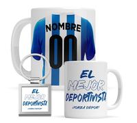 Taza personalizada Deportivo de la Coruña - Regalo Original para aficionados del Fútbol - Personaliza tu taza de desayuno - Taza de Desayuno café