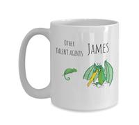 Taza personalizada divertida de agente de talentos, taza personalizada para otros agentes de talento con nombre, cumpleaños de agente de talentos, regalo para Navidad, agente de talentos