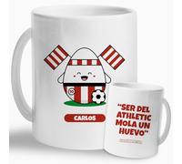 Taza Personalizada Fútbol Bilbao | Regalo Original para Aficionados del Fútbol Aupa Athletic | Taza de Cerámica | Taza para Desayuno, Café o Té | Idea de Regalo para Papá | Regalo Futbolero (Bilbao)