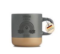 Taza personalizada para niños con nombre, escolar, 2025, grabado, idea de regalo para niñas, escolarización, guardería, arco iris, gris