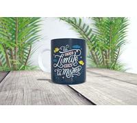 Taza personalizada "Tu único límite eres tú mismo". Ideal para personas que saben lo que valen.