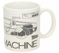 Taza Planos Delorean Regreso Al Futuro Back To The Future 300 Mls