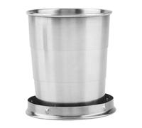 Taza Plegable De Acero Inoxidable, Taza Plegable De Metal, Taza Plegable De Viaje Portátil Reutilizable, Taza De Café Con Llavero Taza Plegable Para Viajes Al Aire Libre (150ml)