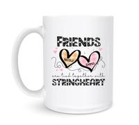 Taza Porcelana Corazones A Cuadros Personalizados Para Mejores Amigos 330Ml Menaje Cerámica Con Asa Mug Para Zumo Leche Cacao