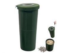 Taza portátil de semillas de girasol con organizador de semillas y almacenamiento de conchas, taza de escupir de semillas, contenedor de almacenamiento de conchas de girasol con tapa para exteriores