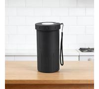 Taza portátil para escupir girasol para aperitivos sin desorden, capacidad de 3.1 onzas, compartimento de carcasa de 1.1 onzas, se adapta a portavasos estándar de automóvil, diseño compacto y ligero