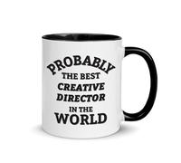 Taza Probablemente El Mejor Director Creativo Del Mundo - Director Creativo Mug Cerámica Coffee Mug Funny Taza De Cerámica For Cocina Desayuno Oficina 330Ml
