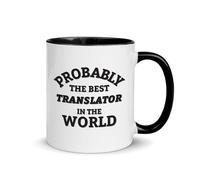 Taza Probablemente El Mejor Traductor Del Mundo 11Oz Taza De Cerámica Premium Tazas Funny Coffee Mug For Desayuno Oficina Hogar 330Ml