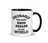 Taza Probablemente El Mejor Traficante De Drogas Del Mundo - Traficante De Drogas Taza De Cerámica Cerámica Coffee Mug Premium Tazas For Hogar Regalo Cocina 330Ml