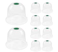 Taza Protectora De Caracol Para Plántulas De Plantas - Cubierta Transparente De Control De Temperatura | Collar De Caracol Natural Y Barrera Contra Para Lechuga Y Repollo, Protector De Plántul