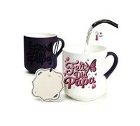 Taza que cambia de color para bebidas, taza de café reutilizable de cerámica de 301-400 ml para desayuno, té, cacao, uso en la cocina del hogar, taza de revelación térmica, vajilla para té, desayuno,