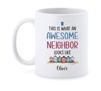 Taza ¡Qué Vecino Tan Genial! Taza De Cerámica Personalizada Coffee Mug Cerámica Mug Para Hogar Cocina Oficina 330Ml