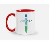 Taza Quédate Quieto Y Sabe Que Él Es Dios Verso Cruzado Pacificador Taza De Cerámica Funny Tazas Únicas Mug For Regalo Desayuno Oficina 330Ml