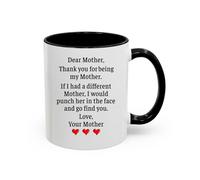 Taza Querida Mamá, Gracias Por Ser Mi Madre. Taza De Cerámica Elegante Mug Personalizada Tazas De Café Para Cocina Desayuno Regalo 330Ml