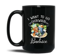Taza Quiero Ir A Todos Lados Negro Tazas Personalizada Mug Cerámica Taza De Cerámica Cocina Para Desayuno Oficina 330Ml