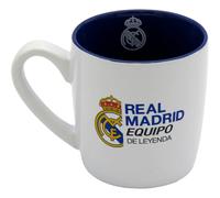 CyP Brands- Real Madrid, Taza, Taza Cerámica, Menaje, Desayuno, Tazas Originales, Color Blanco, Producto Oficial