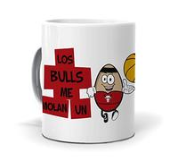 Taza Regalo Original Baloncesto NBA. Los Bulls me molan un Huevo. Ceramica AAA - 350 ml.