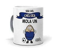 Taza Regalo Original Futbol. Ser del Chelsea Mola un Huevo. Ceramica AAA - 350 ml.