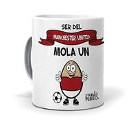 Taza Regalo Original Futbol. Ser del Manchester Mola un Huevo. Ceramica AAA - 350 ml.