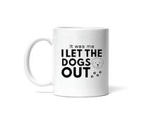 Taza Regalo Para Amantes De Los Perros Y Del Humor: ¡Fui Yo Quien Soltó A Los Perros! Coffee Mug Personalizada Tazas Cerámica Para Cocina Hogar Desayuno 330Ml