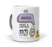 Taza Regalo Personalizado y Divertido arquitecta. Ser arquitecta Mola un Huevo. Cerámica AAA - 350 ml.