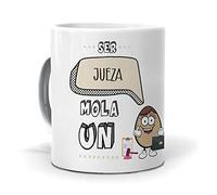 Taza Regalo Personalizado y Divertido jueza. Ser jueza Mola un Huevo. Cerámica AAA - 350 ml.