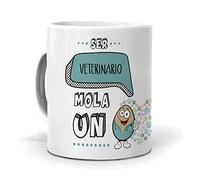 Taza Regalo Personalizado y Divertido Veterinario. Ser Veterinario Mola un Huevo. Cerámica AAA - 350 ml.