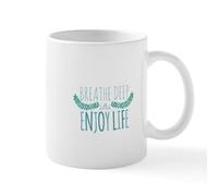 Taza Respira Profundamente Tazas De Café Cerámica Taza De Cerámica Premium Mug Para Cocina Hogar Desayuno 330Ml