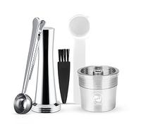 Taza reutilizable de la cápsula, cápsula recargable para Illy de acero inoxidable, cápsula filtrante para Illy X9 x 8 x 7.1 Y5 Y3 Y1.1 (Cápsulas + tamper+spoon)