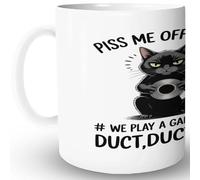 Taza Ruban Adhésif Pour Chaton Noir En Colère Avec Des Chats Drôles Personalizada Taza Café Colorido Mug Coffee Para Oficina Espresso Familiare