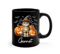 Taza Scottish Fold Negro Tazas Personalizada Taza De Cerámica Cerámica Tazas De Café Regalo Para Desayuno Cocina 330Ml