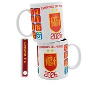 Taza Selección Española Fútbol. Campeones del Mundo 2026. 1ª Equipación