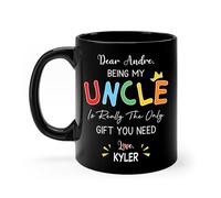 Taza Ser Mi Tío Es Realmente Lo Negro Coffee Mug Personalizada Taza De Cerámica Premium Tazas De Café Hogar Para Desayuno Regalo 330Ml