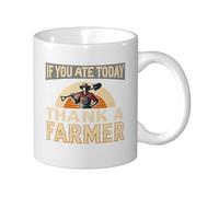Taza Si Comes Hoy, Dale Las Gracias A Un Granjero Con Asa Taza De Café De Cerámica Diseño Mug Coffee Para Espresso Recuerdos Té