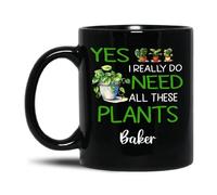 Taza Sí, De Verdad Necesito Todas Estas Plantas. Tazas Personalizada Mug Cerámica Coffee Mug Para Regalo Cocina Hogar 330Ml