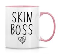 Taza Skin Boss Aesthetics, Terapeuta De Cuidado De La Piel Y Esteticista. Tazas De Café Personalizada Coffee Mug Únicas Para Regalo Hogar Desayuno 330Ml